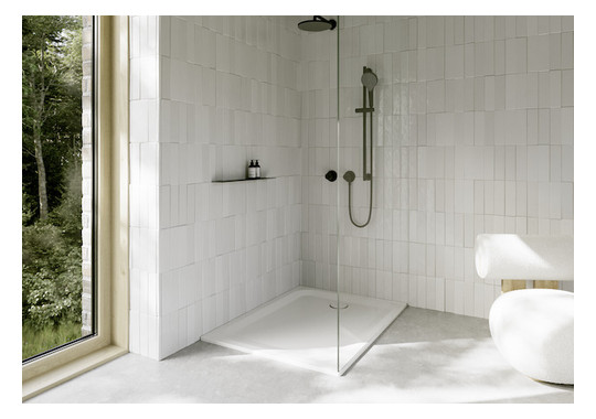 Duschwanne BetteUltra 1260 120x90x3,5cm, Antirutsch/Pro, Mini-Wannenträger, snow