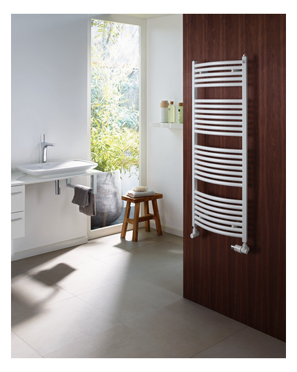 Zehnder Design-Heizkörper Zeno Bow ZNT-120-075, 1184 x 745 mm, anthracite grey, RAL 7016