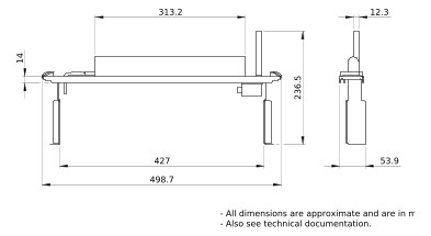 Schaltschrankleuchte LL 8W 220-240VAC 450mm Leuchtstoffl Mit Lichtsensor