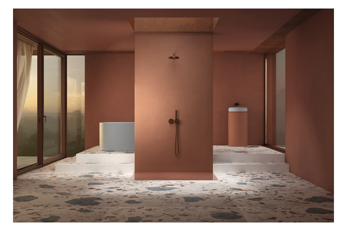 Bette Duschfliese PLUS BetteAir 1600 x 1000 mm, ebano, Rechteck, glasierter Titan-Stahl