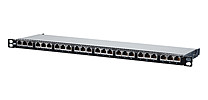 Patchpanel 24Ports 0,5HE Cat6A Schirm 19Zoll-Einbau 22,3x482,5x134,5mm