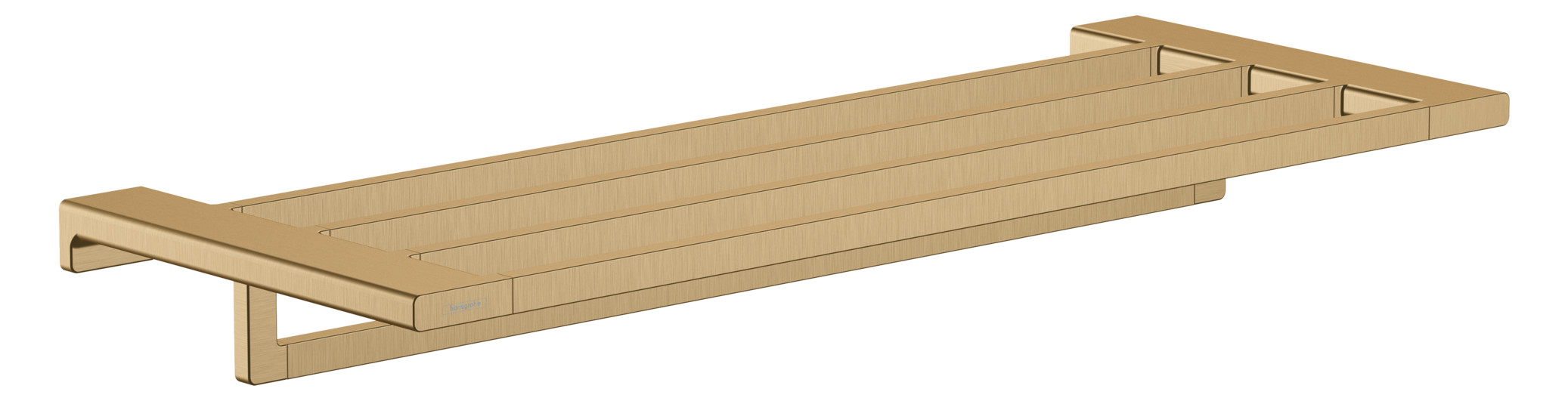 hansgrohe Handtuchablage AddStoris Länge 648mm, mit Handtuchhalter, Wandmontage, Metall, brushed bronze