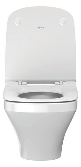 Duravit WC-Sitz DuraStyle ohne Absenkautomatik, Scharniere Edelstahl, weiß