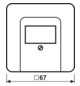 Zentralplatte TAE 1f CD aws Schraubbef ohne