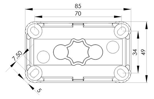 WISKA Abzweigkasten         COMBI 206 BK 