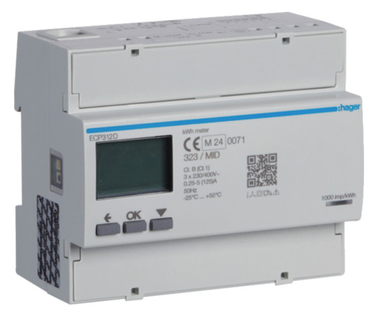 Hager Energiezähler 3phasig      ECP312D 