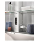 EMCO Aufputz-Lichtspiegelschrank flat 2 Classic 1400x729mm, LED-Aufsatzleuchte, 3-türig, Aluminium