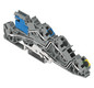 Installationsklemme 36A Serie 2005 gr 0,5-6qmm 3pot Mit N-Trennschlitten