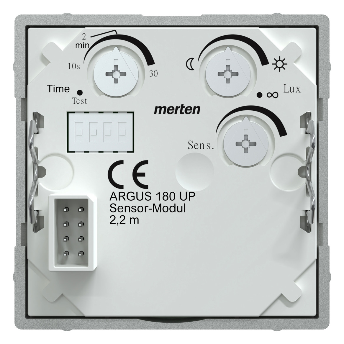Präsenzmeldersensor UP System M UP 180° alu 2,2m IP20 Vernetzbar