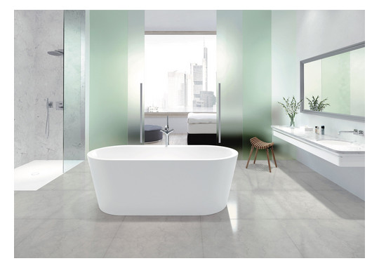 Kaldewei Badewanne CLASSIC DUO 1113 170x75cm, oval, freistehend, Antislip, schallschutz, weiß