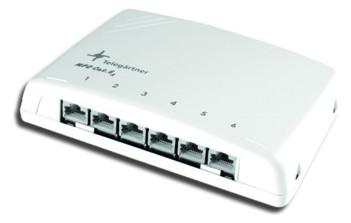 Patchpanel 6Ports MPD6-HS Cat6A Wandmont Schirm RAL7035 34x164x110mm