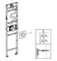 GROHE Dusch-Element Rapido BH 222-240 cm, mit Handbrause, Kopfbrause, für Vorwandinstallation oder Trockenbau