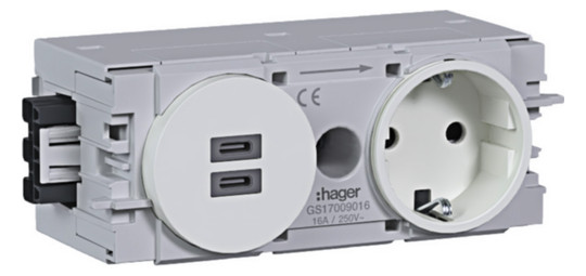 Hager Steckdose 1f            GS17009016 