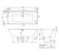 V&B Rechteck-Badewanne VP Collaro 179x79x47cm, Vorwand, Acryl, links, weiß
