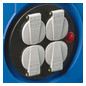 Kabeltrommel Kst 50m H05VV-F 3x1,5mm IP20 4xSteckdosen m.Tragerahmen