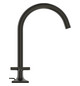 Ideal-Standard 3-Loch-Waschtisch-Armatur Joy Neo Kreuzgriffe, Ausladung 168mm, mit Metall-Ablaufgarnitur, magnetic grey