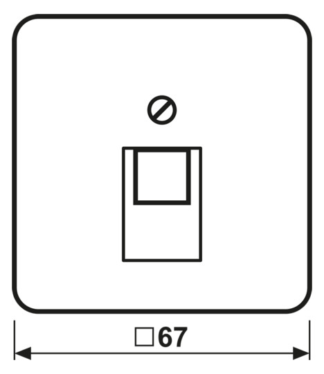 Zentralplatte UAE/IAE 1f CD aws Schraubbef ohne
