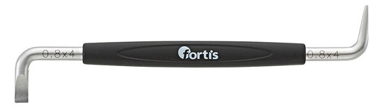 fortis-Winkelschraubendreher - Schlitz 4,0x0,8x100mm