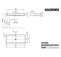 Kaldewei Wand-Waschtisch SILENIO 3046-D 3046, 120 x 46 x 12 cm, warm grey 10, mit Überlauf, mit Hahnloch