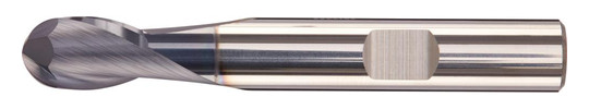 fortis-VHM-Radiusfräser AlTiN+, 2Z - 1,0x38mm