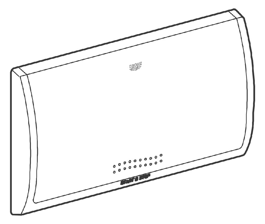 GROHE Abdeckplatte Classic 37053 330x190mm für Spülkasten 6-9l chrom