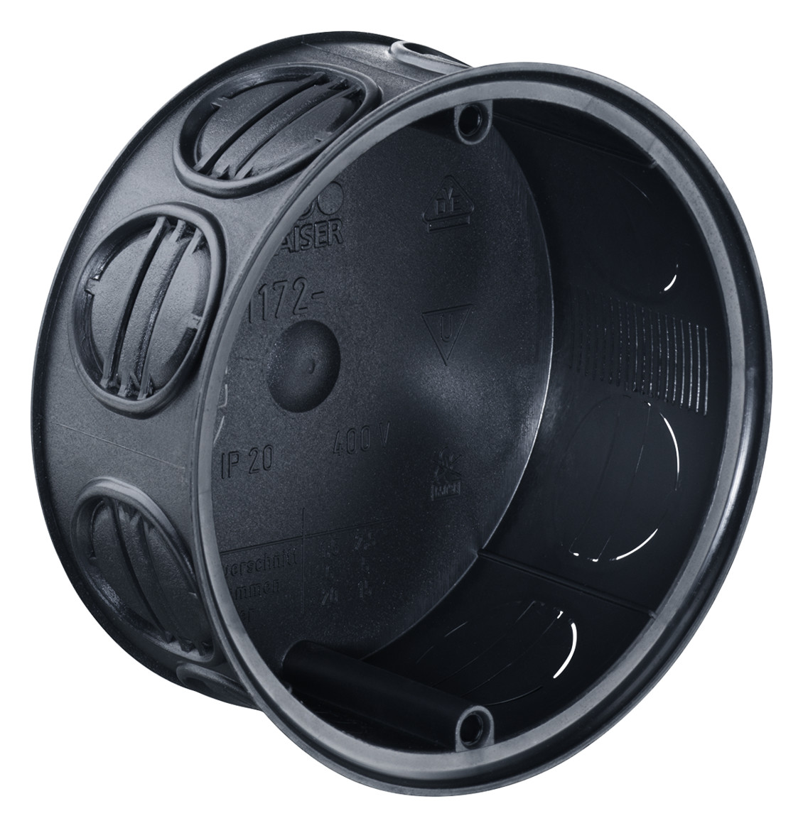 Verbindungsdose UP Ø70x36mm Kst IP2X rnd