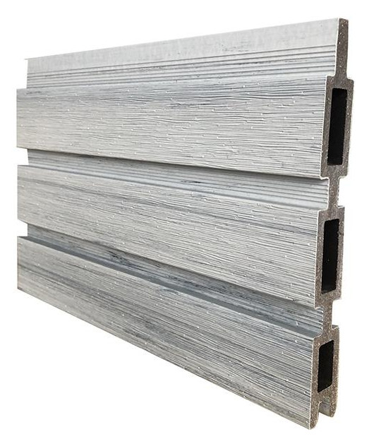Bild WAREN-Serie, 175x180cm SMOKE WHITE silbe r oder anthrazit WPC-Steckzaun-Set - n.a.-0