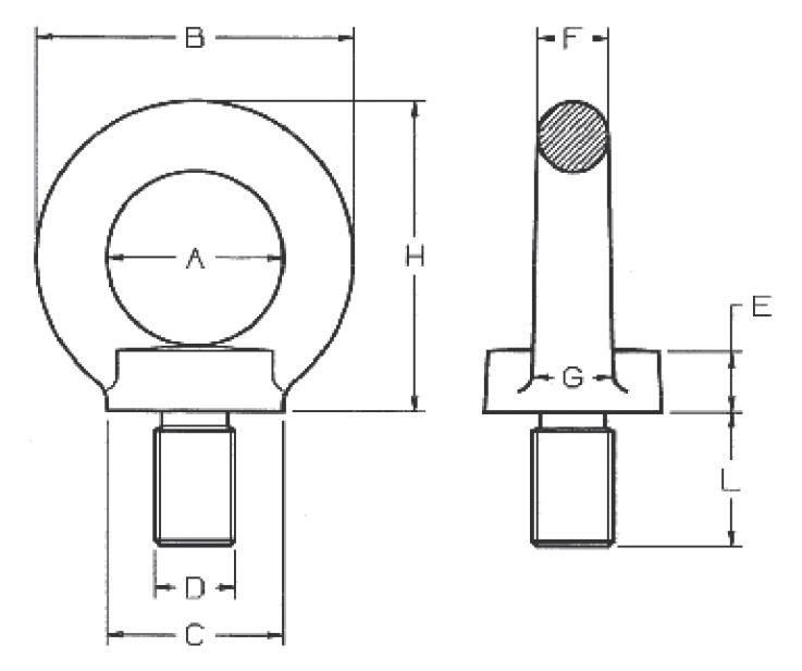 Vermaßte Strichzeichnung