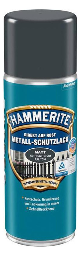 Bild Metall-Schutzlack Spray anthrazitgrau 40 0ml - HAMMERITE-0