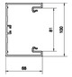 Geräteeinbaukanal Kst 100x68mm lgr GEB-K RAL7035 unbeh 5750qmm 2000mm