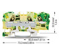 Schutzleiter-Reihenklemme Serie 2006 0,5-10qmm gn/ge 1Etage APL_erf.