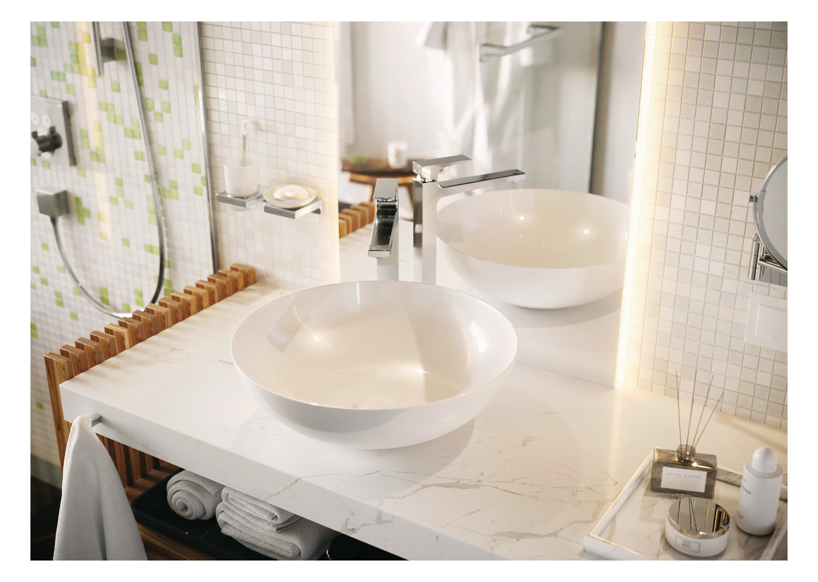 hansgrohe Fertigmontageset ShowerSelect UP-Thermostat, 2 Verbraucher, chrom