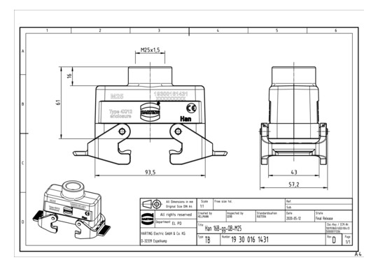 HART Tüllengeh.-Obert.M25    19300161431 