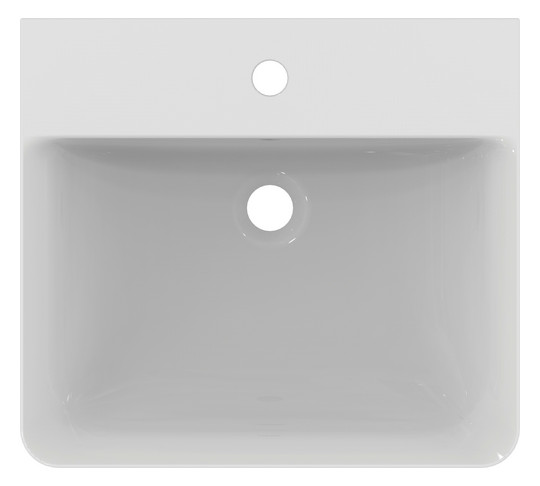 Ideal-Standard Waschtisch Connect Air mit Hahnloch und Überlauf, 50x45x16cm, weiß