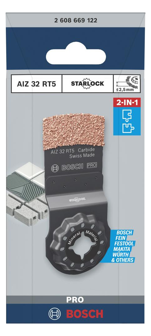 Bild Tauchsägeblatt HM 32x2,5mm, AIZ 32 RT5 S tarlock 1-tlg. BOSCH-1