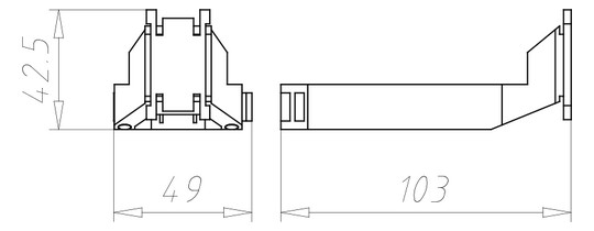 Systemflügelset UP-Dose gr