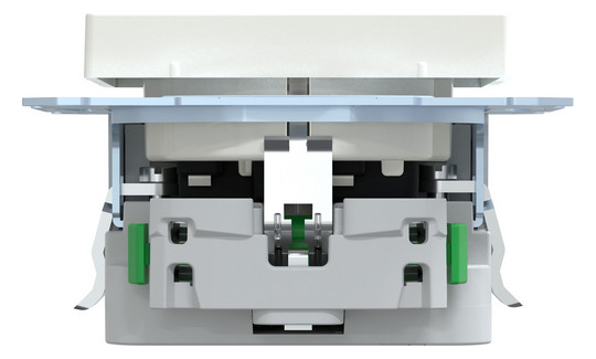 Steckdose 1f polws glz 2USB-A UP m.BS USB IP20 Mit erhöhtem Berührungsschutz