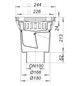 Dallmer Hof-/Parkdeckablauf 606.0 DN 100, Gussrost, Belastungsklasse A