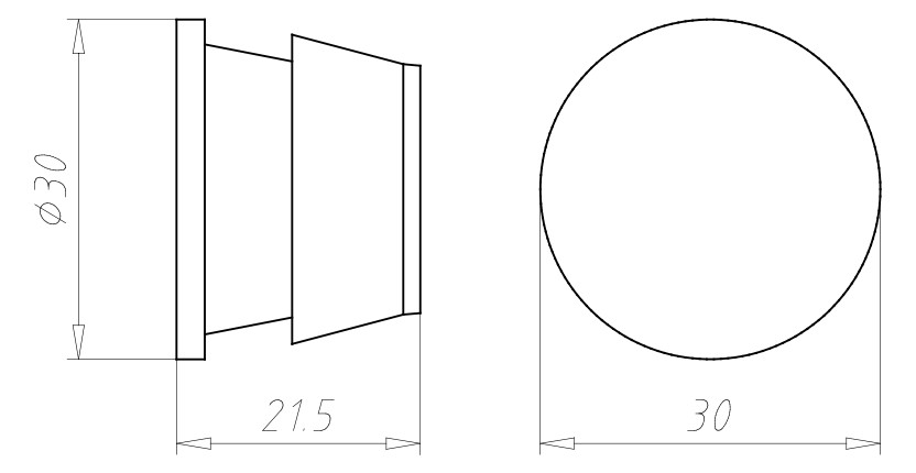 Rohrverschlussstopfen Kst Ø32mm Geeignet für f.flexible Rohre f.starre Rohre sw