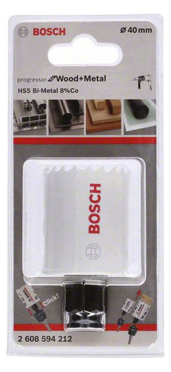 Lochsäge Ø40mm T44mm Steckachse Holz Geeignet für Holz