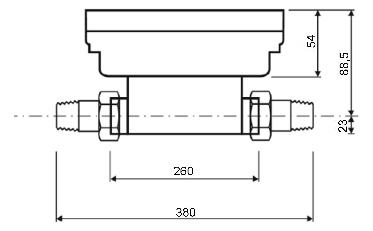 DM Ultra-Wärmezähler Inline qp 3,5 G11/4 x 260mm TF 5,2mm Netz abn RW