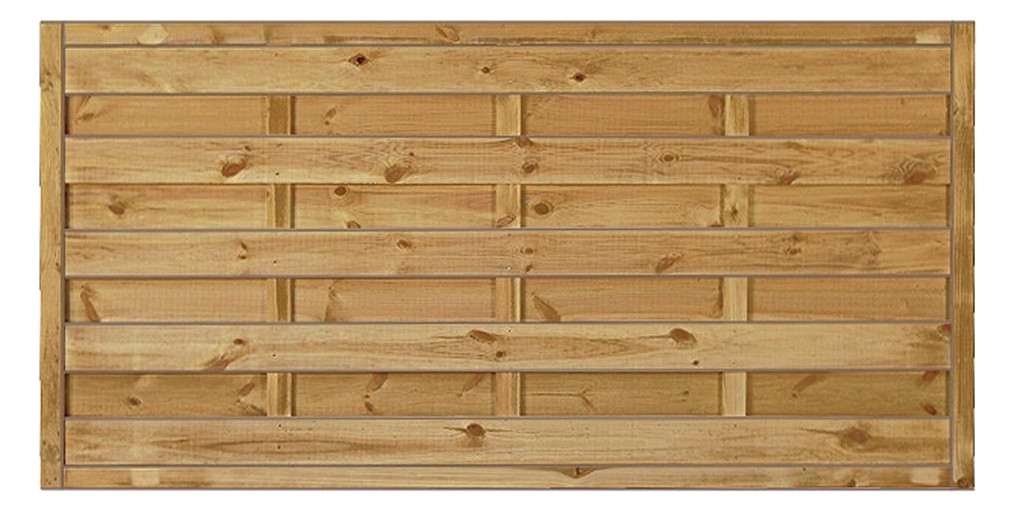 Bild Maxi-Massiv-Zaun 180x90cm Rahmen 45/45mm kdi grün Lamellen geriffelt & geschraub - n.a.-0