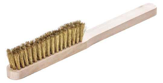 LESSMANN-Feinbürste, Messing gewellt 0,15mm - r-reihig
