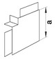 Flachwinkel LF-K HFT 33x20mm Kst unbeh lgr RAL7035