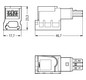 Flachleitungsadapter Serie 893 2p 50V 3A sw Abgriff Schraub