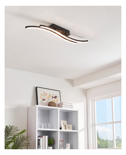 EGLO LED-Deckenleuchte Schwarz/    99801 