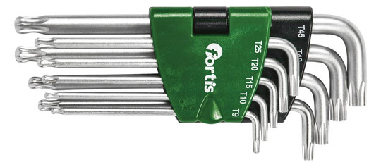 fortis-Torx-Winkelschraubendreher- Satz im Handhalter,...