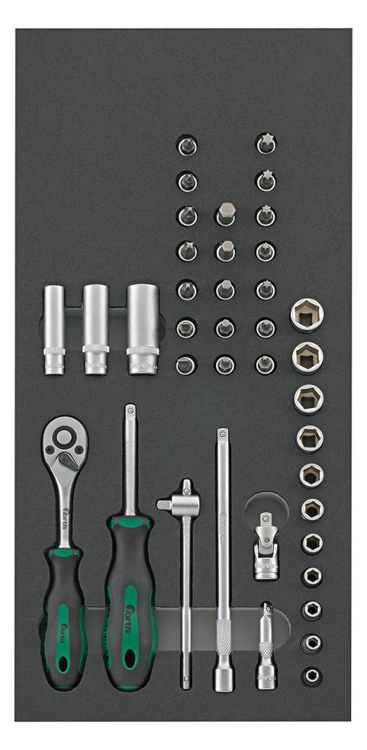 Bild Werkzeugmodul 1/3 Steckschlüssel 1/4"" FORTI S - fortis-0