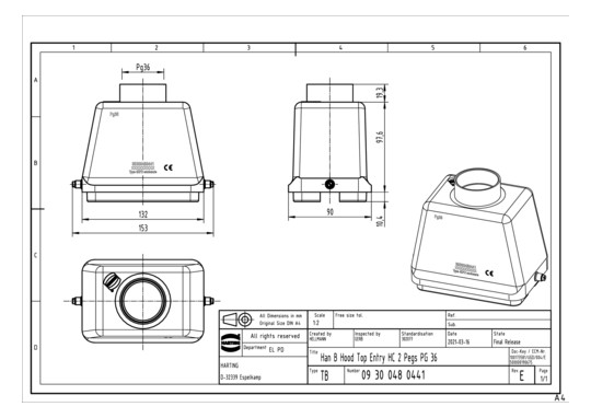 HART Tüllengehäuse           09300480441 