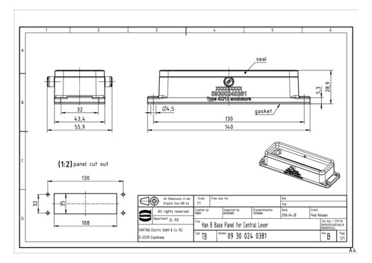 HART Anbaugehäuse            09300240381 